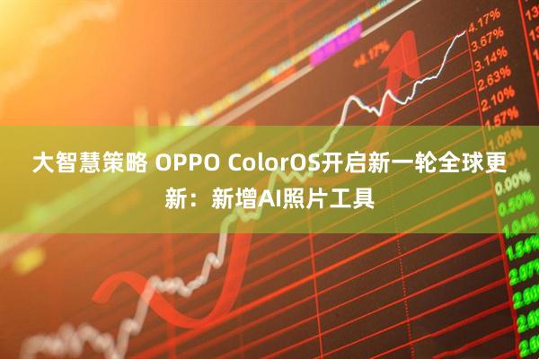 大智慧策略 OPPO ColorOS开启新一轮全球更新：新增AI照片工具